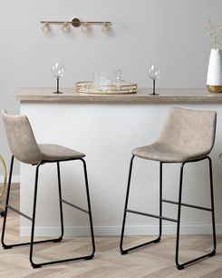 Baarituoli kangas beige 2 kpl FRANKS Baarituoli kangas beige 2 kpl FRANKS