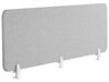 Pannello divisorio per scrivania grigio chiaro 180 x 40 cm WALLY_800756