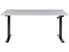 Adjustable Standing Desk 160 x 72 cm Grey and Black DESTINES_898917