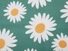 Lot de 2 chiliennes en bois clair et tissu motif floral paquerettes ANZIO_819653