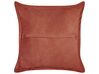 Set of 2 Corduroy Cushions 43 x 43 cm Golden Brown ZINNIA_855221