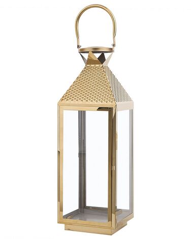Lanterna decorativa dourada 55 cm BALI
