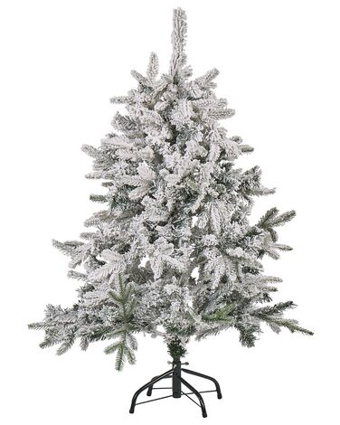 Zasnežený vianočný stromček 120 cm biely TOMICHI