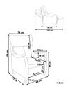 Fabric Recliner Chair Beige ROYSTON_884487