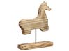 Decorative Horse Figurine Light Wood COLIMA_791691