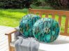 Set of 2 Outdoor Cushions Cactus Pattern ⌀ 40 cm Green BUSSANA_881388