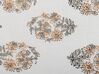 Lot de 2 coussins en coton à motif floral blanc et orange 45 x 45 cm SATIVUS_839365