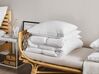 Set of 2 Duck Feathers and Down Bed High Profile Pillows 50 x 60 cm FELDBERG_811415