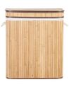 Bamboo Basket with Lid Light Wood KALTHOTA_849160