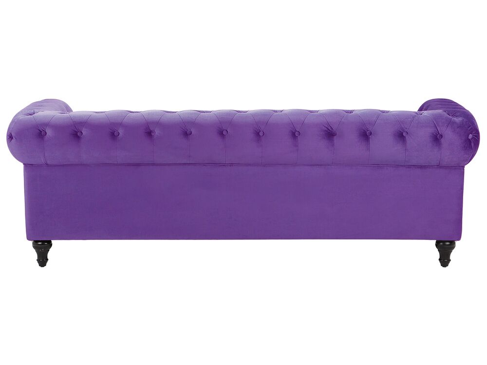 Leisuremod Florence Purple Fabric Living Room Set