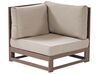 4 Seater Certified Acacia Wood Garden Sofa Set Dark TIMOR II_853388