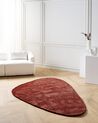 Viskózový koberec 160 x 230 cm tmavě červený TANDO_904034