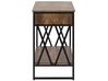 2 Drawer Console Table Dark Wood with Black AYDEN_757252