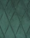 Fauteuil bergère en velours vert avec repose-pieds assorti SANDSET_776396