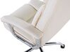 Chaise de bureau en cuir PU beige ADVANCE_504708