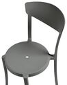 Sada 8 jídelních židlí tmavě šedé VIESTE_861705