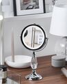 Makeup Spejl med LED ø 18 cm Sølv MAURY_813612