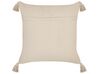 Set of 2 Cotton Cushions 45 x 45 cm Beige ARALIA_843183