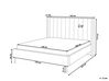 Sametová postel 140 x 200 cm zelená VILLETTE_832670