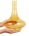 Glass Decorative Vase 30 cm Yellow PANEER_867355