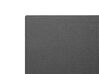 Cama de casal com arrumação em tecido cinzento 180 x 200 cm ORBEY_728274