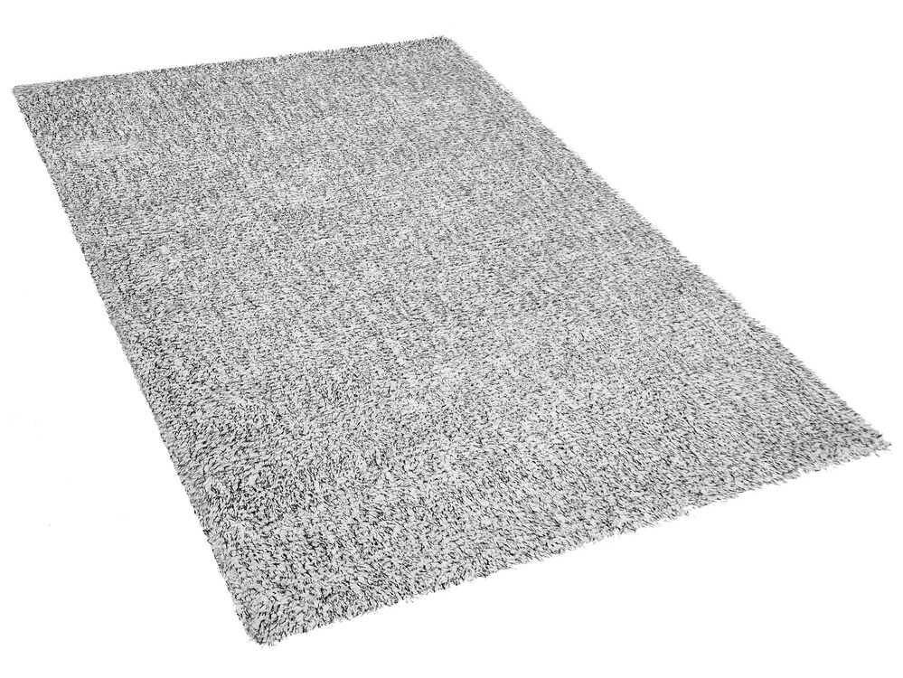Shaggy Area Rug 160 x 230 cm Salt and Pepper DEMRE Beliani.co.uk