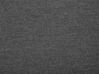 Polsterbett Leinenoptik grau mit Bettkasten LED-Beleuchtung bunt 180 x 200 cm MONTPELLIER_709531