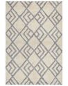 Tappeto cotone beige chiaro e grigio 160 x 230 cm NEVSEHIR_839413