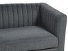3 Seater Fabric Sofa Dark Grey SKAULE_886999