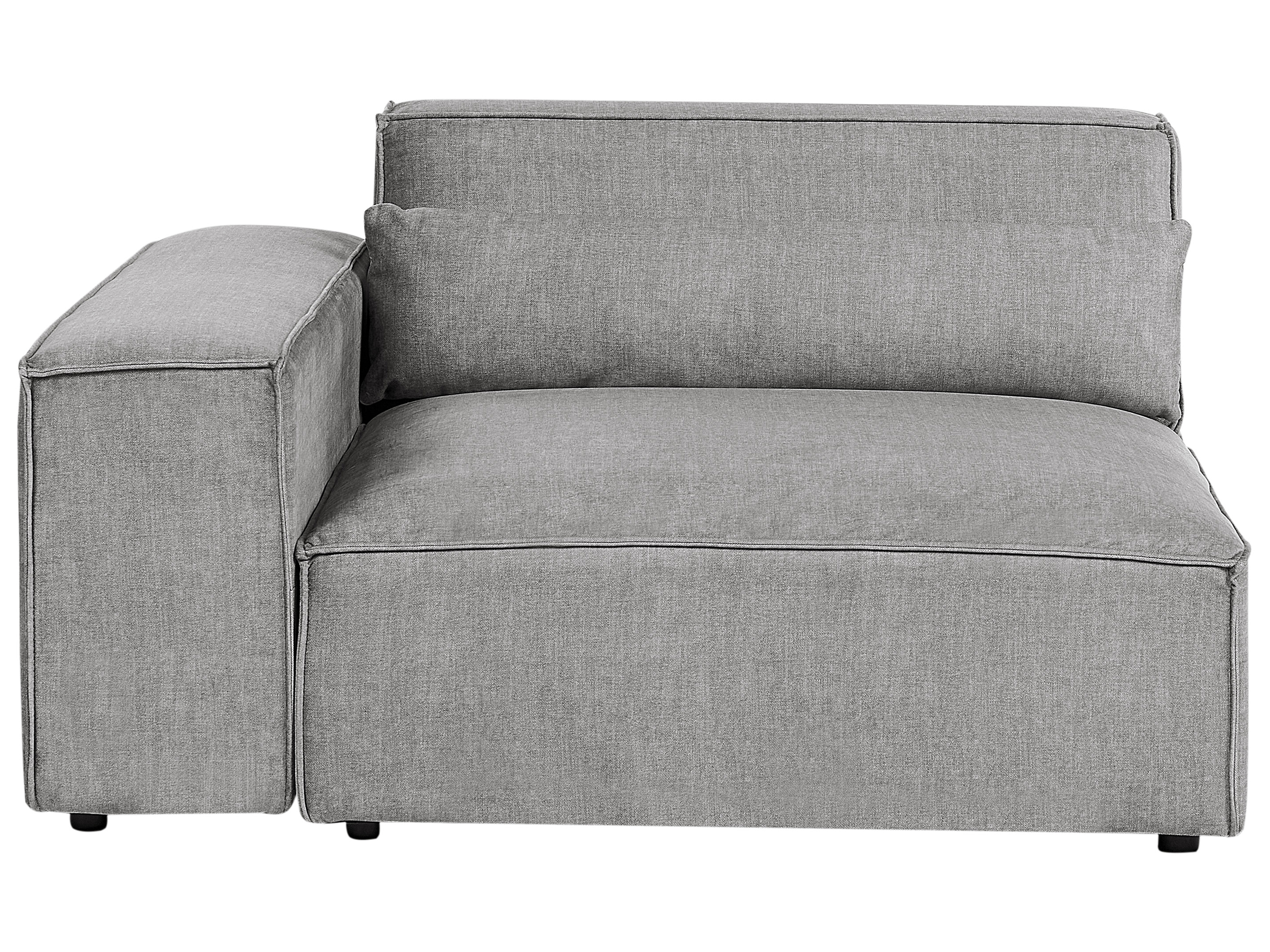 2 Seater Modular Fabric Sofa Grey HELLNAR_911727