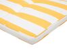 Lettino prendisole legno di acacia cuscino bianco e giallo CESANA_774993