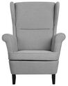Fabric Wingback Chair Grey ABSON_747433