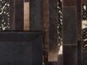 Hnědozlatý patchwork koberec z hovězí kůže 200x200 cm ARTVIN_745600