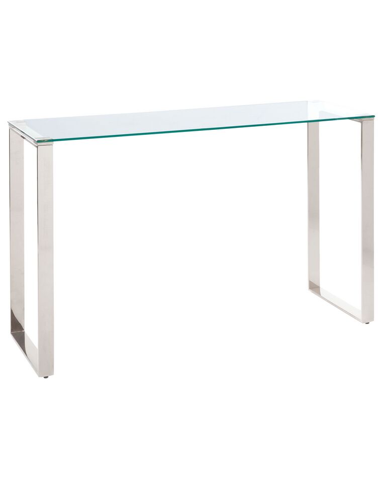 Tavolino consolle vetro temperato trasparente 120 x 40 cm TILON_857824