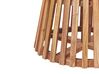Mesa de comedor de madera de acacia oscura ⌀ 120 cm MESILLA _906665