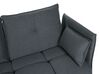 Canapé angle côté droit 4 places en tissu gris graphite TOMRA_848213
