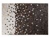 Kožený koberec 160 x 230 cm hnedá/béžová EYIM_764665