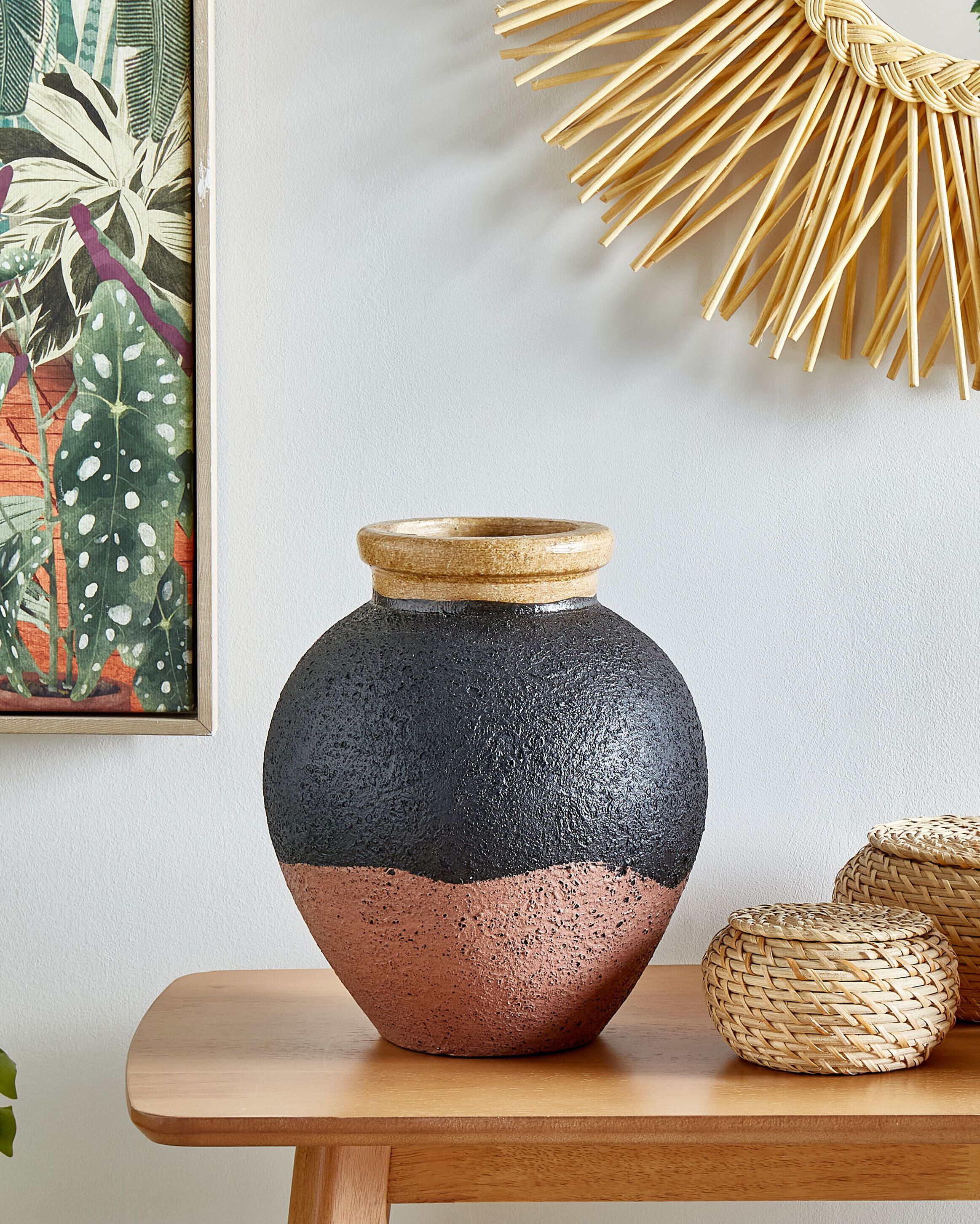 Decoris 30cm Sand Green Terracotta Vase main image 0
