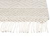Teppich Wolle beige 160 x 230 cm geometrisches Muster DARENDE_855588