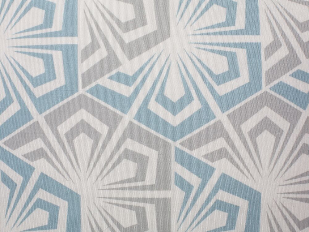 Conjunto De 2 Cojines Decorativos Con Estampado Azul Claro Gris 45x45 Cm Primrose Beliani Es