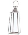 Steel Candle Lantern 53 cm Silver CRETE_723254