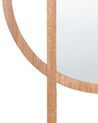 Nástenné zrkadlo 56 x 71 cm svetlé drevo LAURON_892167
