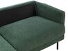 Right Hand 2 Seater Fabric Corner Sofa Dark Green BREDA_876142