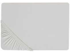 Puuvillalakana muotoonommeltu vaaleanharmaa 160 x 200 cm JANBU Puuvillalakana muotoonommeltu vaaleanharmaa 160 x 200 cm JANBU