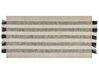 Tapis en laine blanc cassé et noir 80 x 150 cm TACETTIN_850078