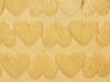 Conjunto de 2 cojines amarillos motivo corazones 45 x 45 cm ASTRANTIA_902941