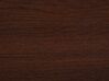 Ruokapöytä tumma puu/musta 160 x 90 cm AMARES_792911