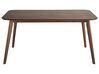 Jedálenský stôl 150 x 90 cm tmavé drevo EPHRATA_831992