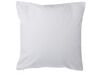 Set of 2 Cotton Cushions Damask Pattern 45 x 45 cm White and Blue NEMESIA_769161