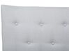 Fabric EU Super King Bed Grey SAVERNE_285375
